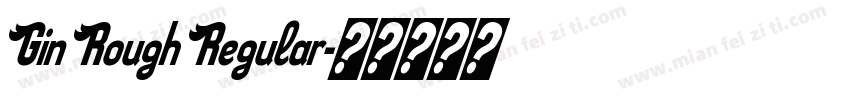 Gin Rough Regular字体转换